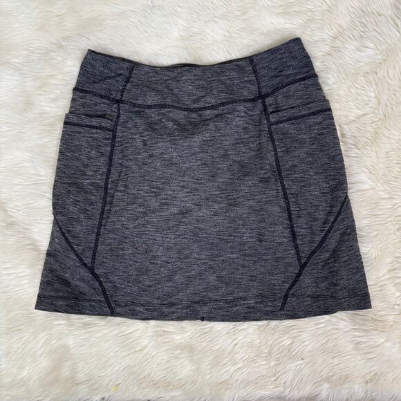 ATHLETA Excursion Skort Skirt Charcoal Gray Size S - Picture 5 of 7